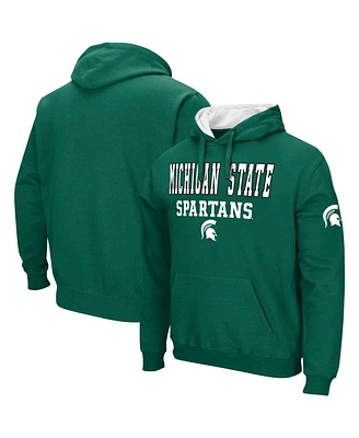 Colosseum Men's Green Michigan State Spartans Sunrise Pullover Hoodie