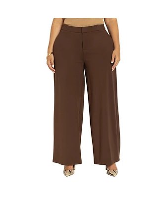 Eloquii Women's Tall The Ultimate Stretch Wide Leg Pant