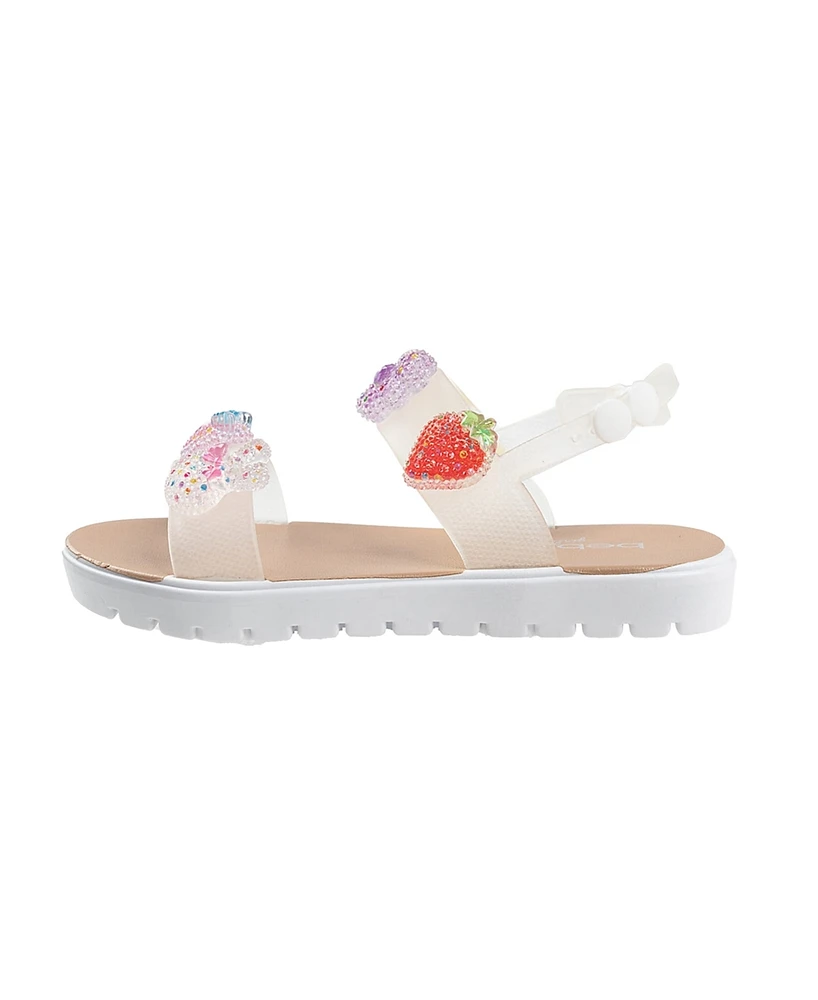 Bebe Little Girls Fun and Comfortable Summer with Novelty Charms Sandals