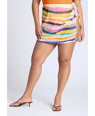 Eloquii Plus Mesh Mini Skirt Cover-Up
