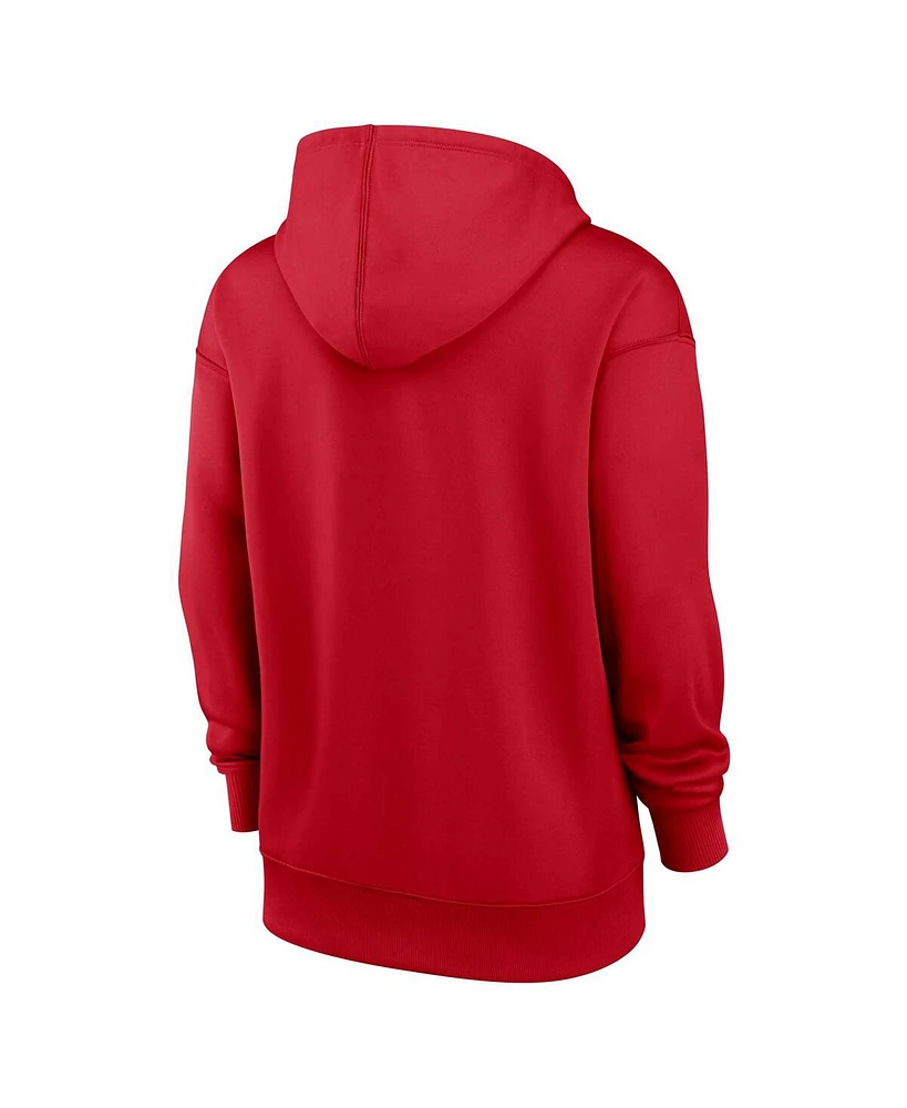 Nike Women's Red Cincinnati Reds Authentic Collection Performance Pullover Hoodie