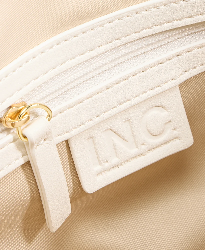 I.n.c. International Concepts Ajae Straw Overlay Shoulder Bag, Exclusively at Macy's