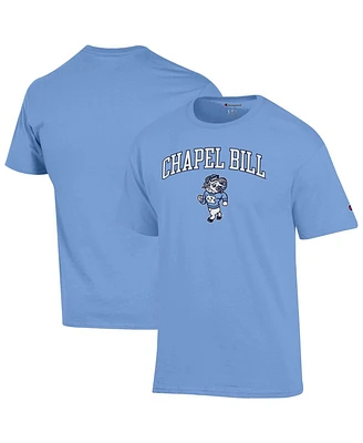Champion Men's Carolina Blue North Tar Heels Chapel Bill Mascot T-Shirt