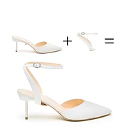 Alterre Women's White Marilyn Customizable Bridal Stilettos