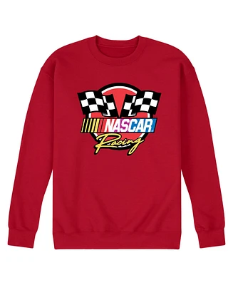 Airwaves Men's Nascar Racing Logo Long Sleeve Fleece T-Shirt