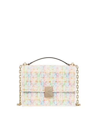 Kate Spade New York Deco Tweed Chain Strap Mini Shoulder Bag