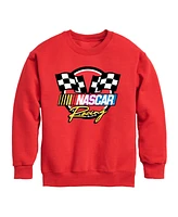 Nascar Big Boys Racing Logo Graphic Crew Fleece Sweatshirt