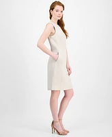 Kasper Women's Sleeveless Multi-Seam Sheath Dress
