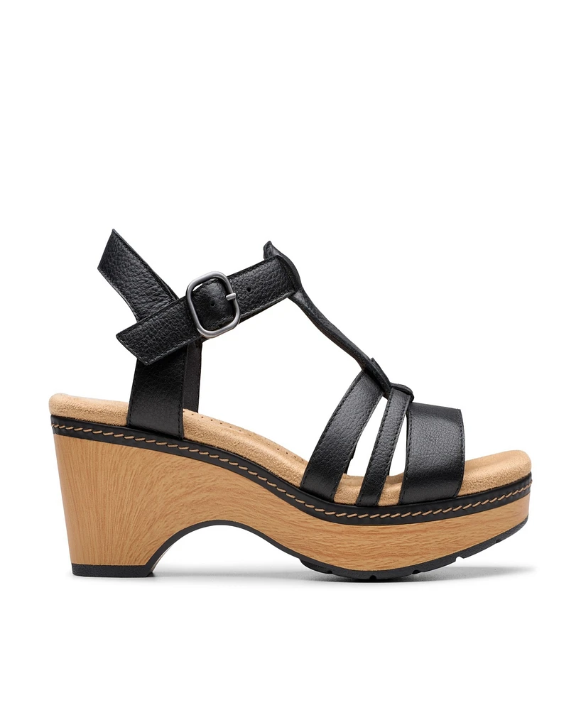 Clarks Collection Women's Seannah Madi Wedge Sandals