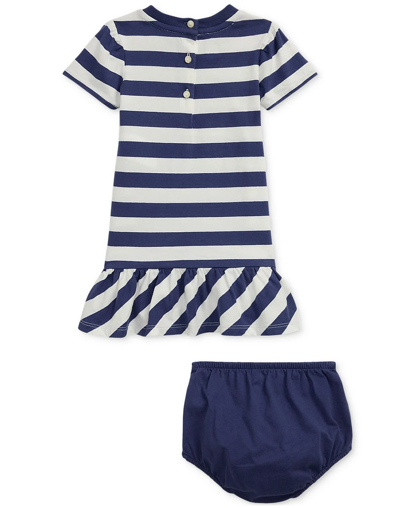 Polo Ralph Lauren Baby Girl Striped Bear Dress