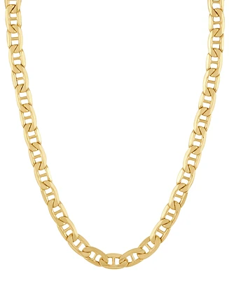 Lightweight Polished Mariner Link 20" Chain Necklace (5.5MM) in 14k Gold