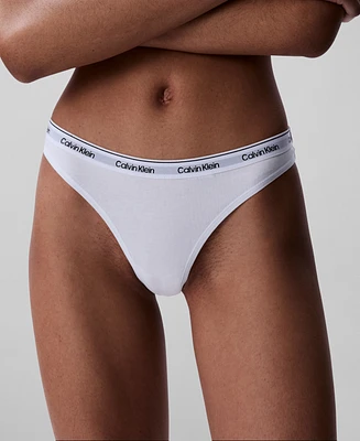 Calvin Klein Women's Modern Logo Thong Underwear QD5043