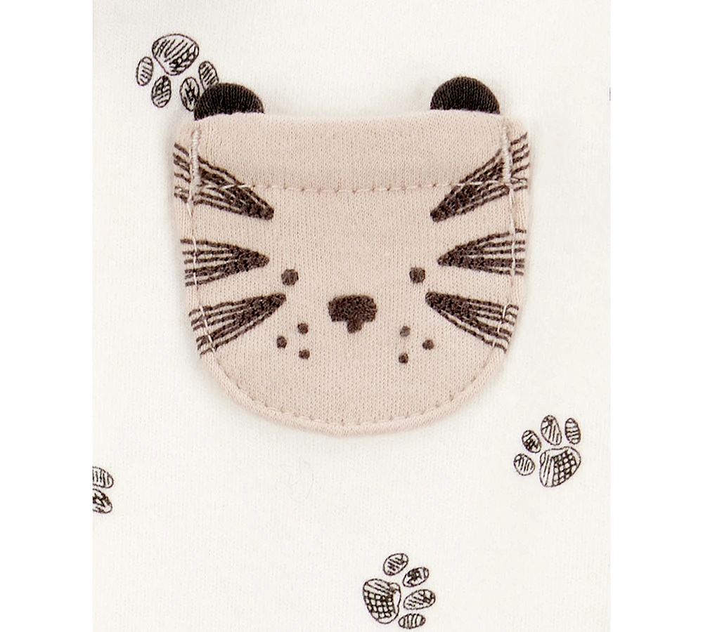 Carter's Baby Boys Tiger 2-Way-Zipper Cotton Sleep and Play Footed Coverall