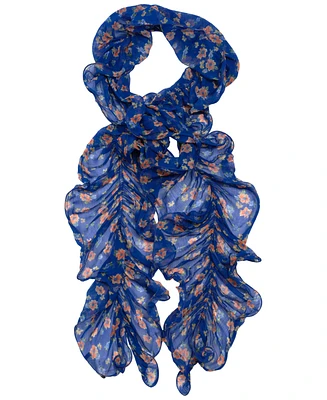 Lauren Ralph Lauren Resort Floral Ruffle Scarf