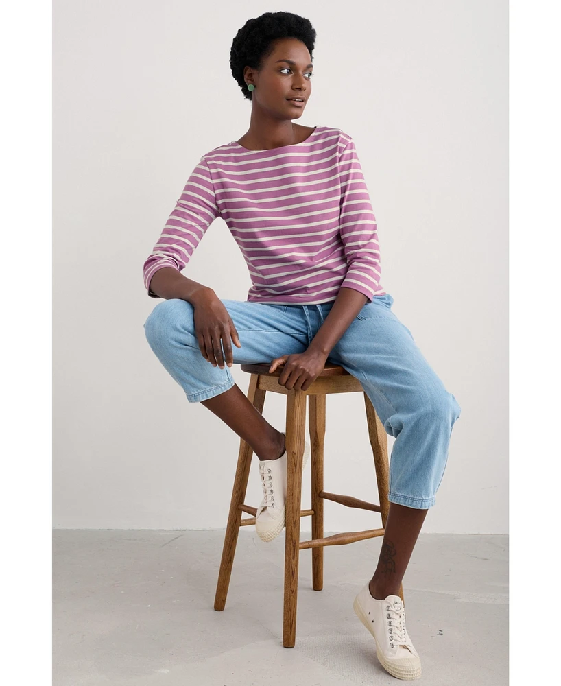 Seasalt Cornwall Women's Sailor Quarter Sleeve Top