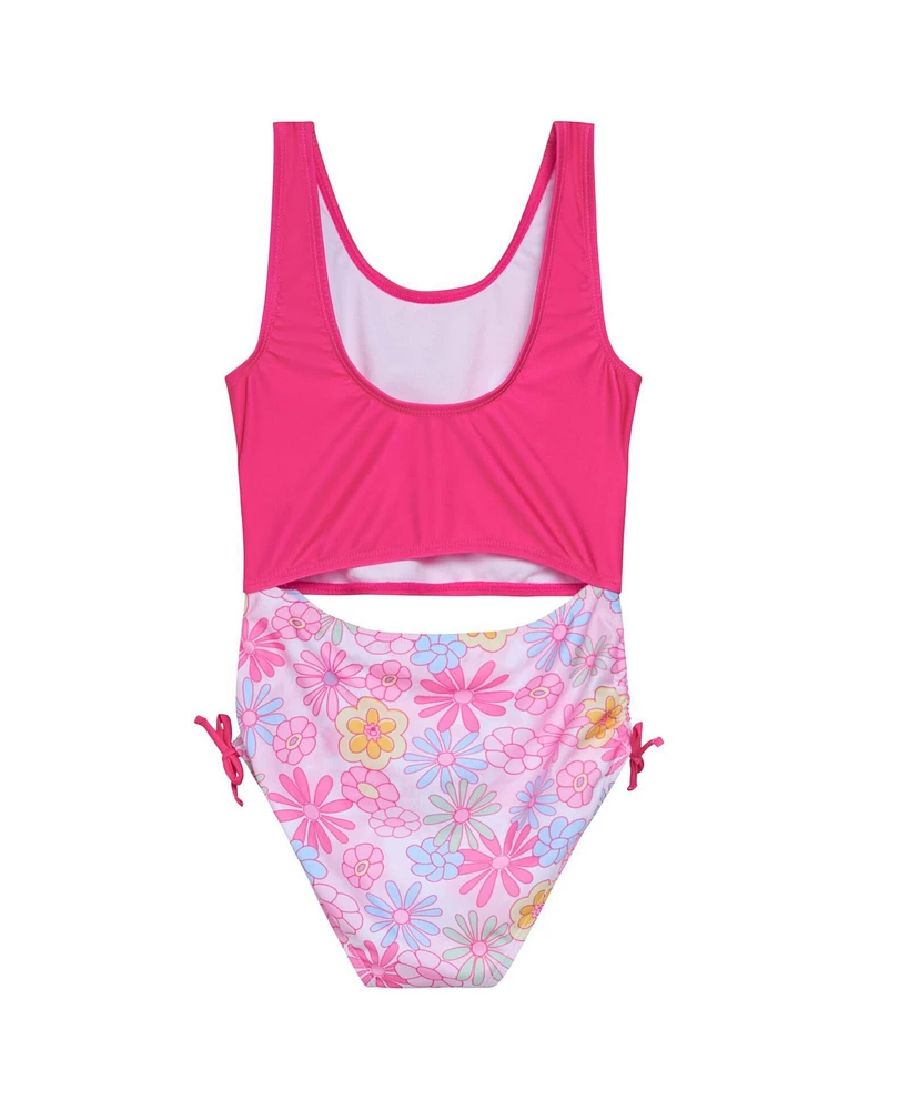 Barbie Little Girls One Piece Bathing Suit to