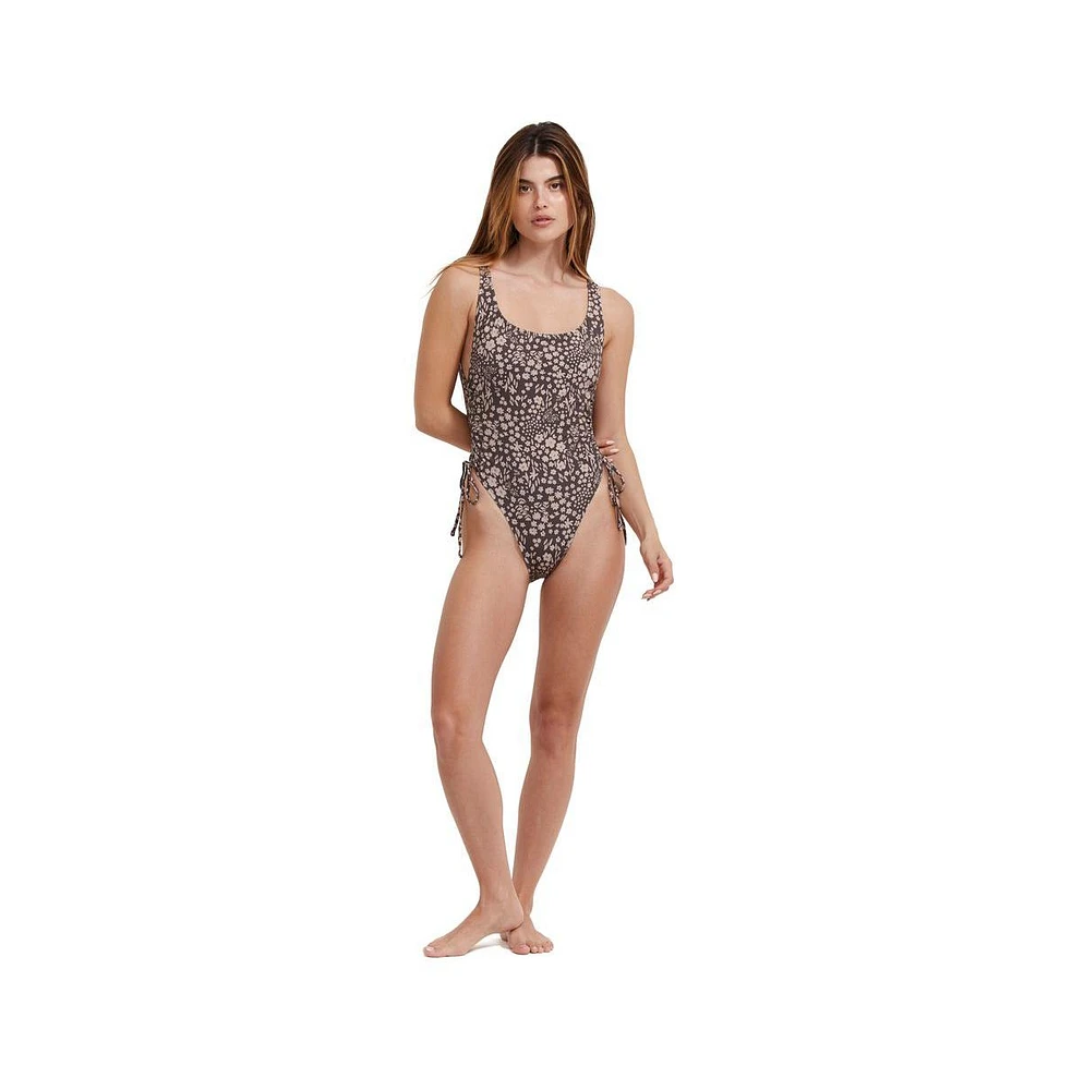 Flirtt Gottex Women's Bella Flora Scoop Neck One Piece Swimsuit
