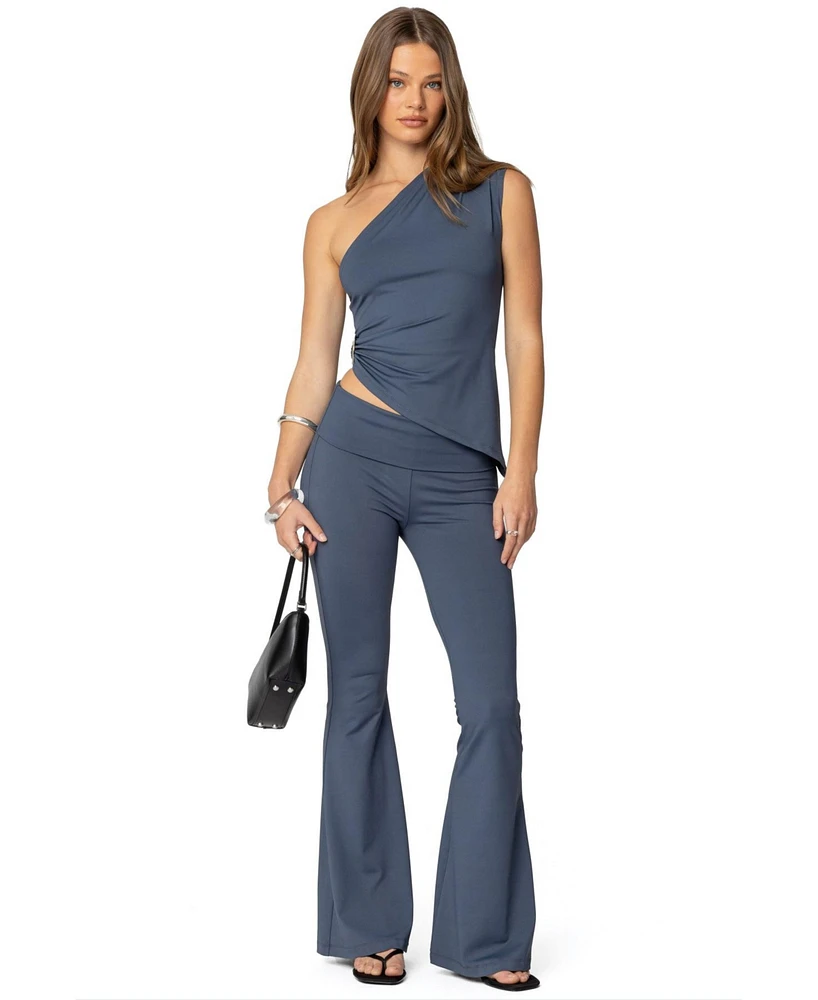 Edikted Women's Jayna Fold Over Leggings
