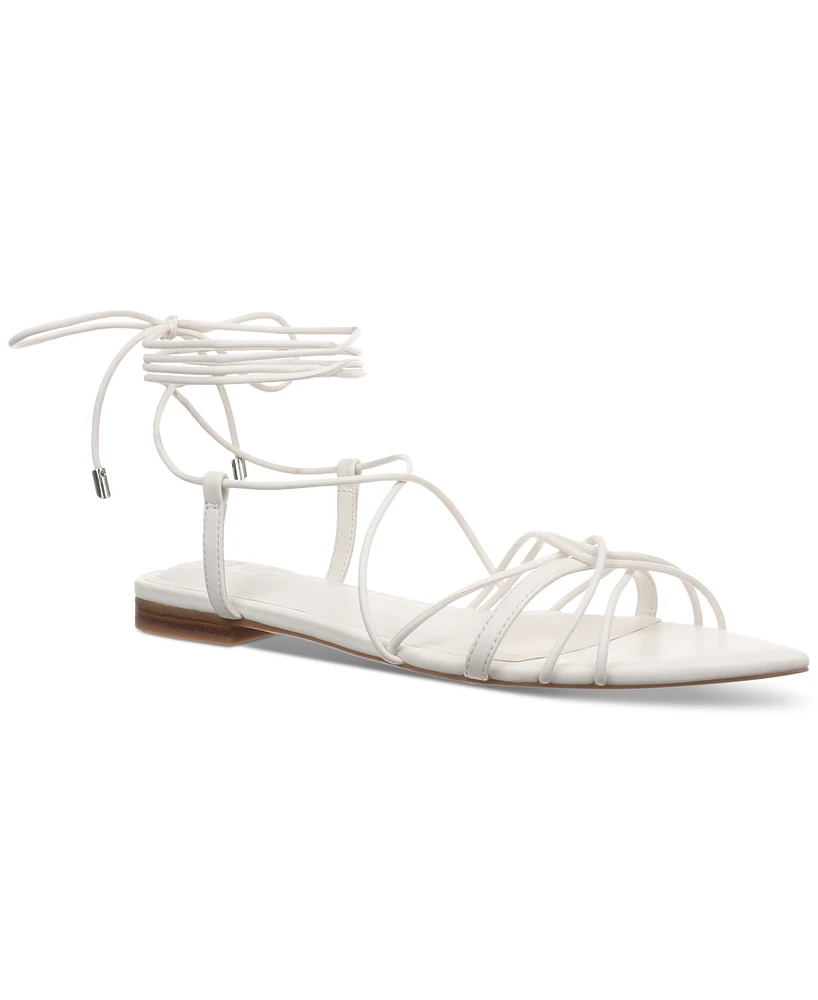 I.n.c. International Concepts Women's Kharmaa Lace-up Flat Sandals, Exclusively at Macy's