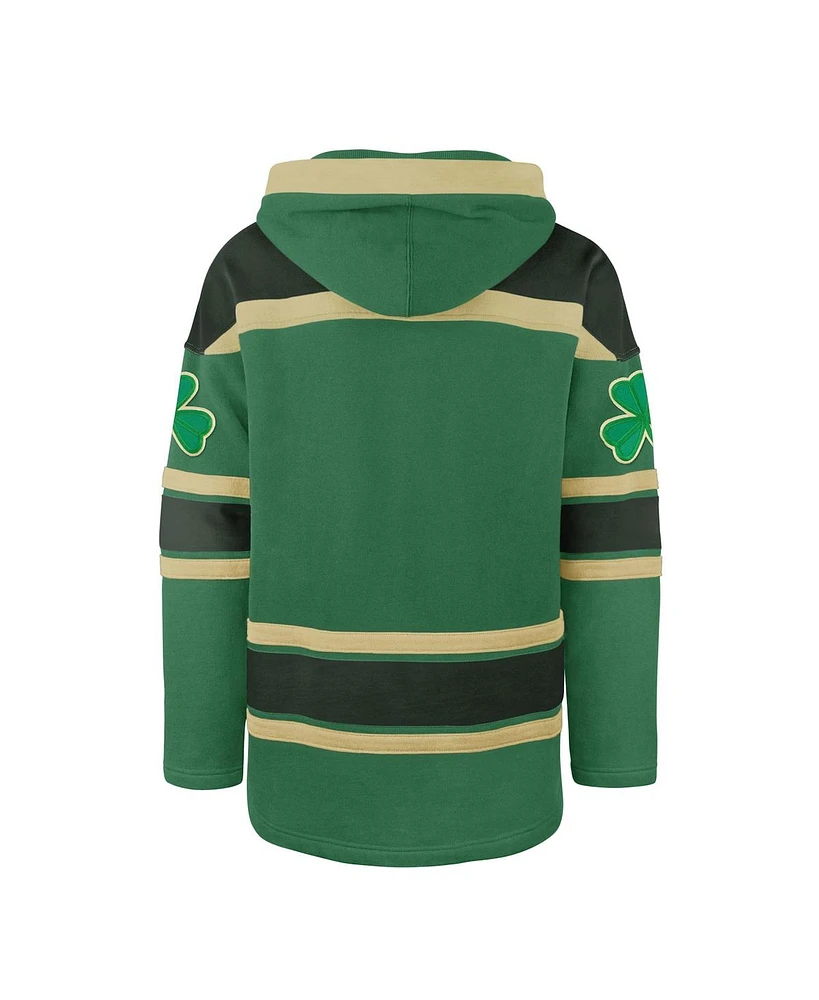 '47 Brand Men's Kelly Green New York Rangers St. Patrick's Day McLucky Superior Lacer Pullover Hoodie