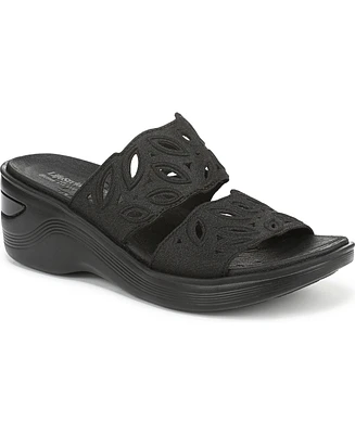 LifeStride Women's Delight Washable Slide Wedge Sandals