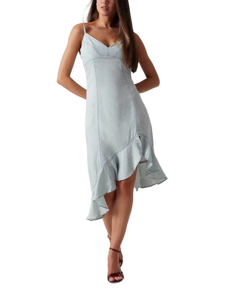 Guess Women's Francisca Asymmetrical Ruffled-Hem Dress