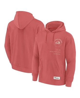 Fanatics Men's Red Colorado Avalanche Future Ground Info Pullover Hoodie