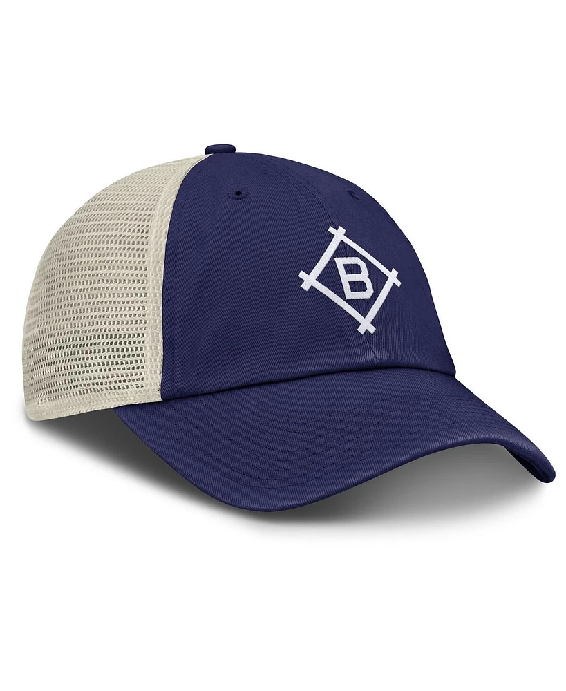 Nike Men's Royal/Natural Brooklyn Dodgers Cooperstown Collection Club Trucker Adjustable Hat