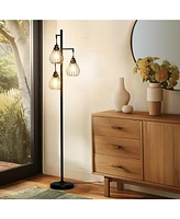 Teardrop 68" Led Floor Lamp with 3 Metal Shades