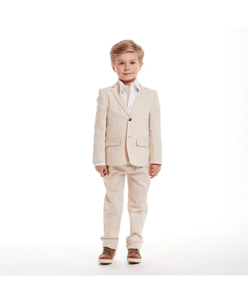 Andy & Evan Toddler Boys Toddler/Child Beige Suit Set