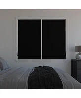 Sun Zero Pryer Textured 100% Blackout Cordless Roman Shade