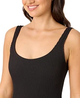 Salt + Cove Women's Mint Tea Rib Scrunch One-Piece Swimsuit, Exclusively at Macy's