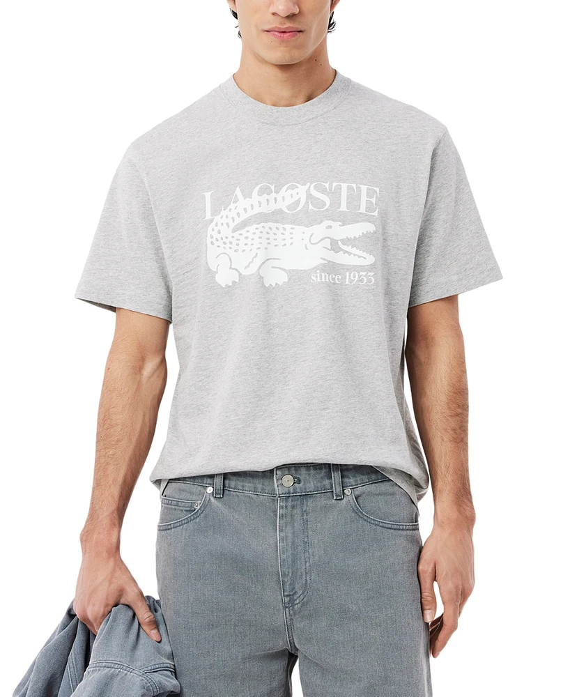 Lacoste Men's Classic-Fit Logo Crocodile Graphic T-Shirt