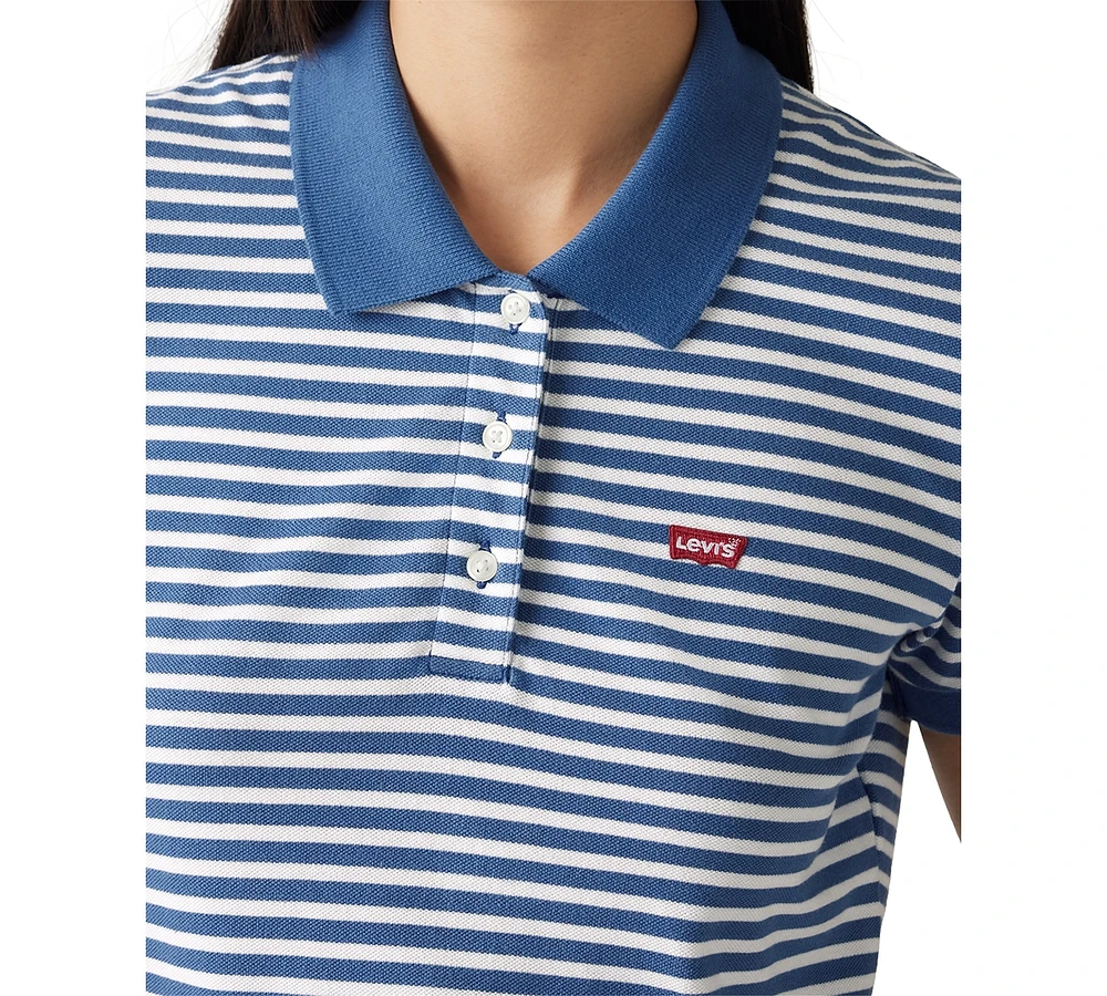 Levi's Women's Short-Sleeve Pique Knit Polo Shirt