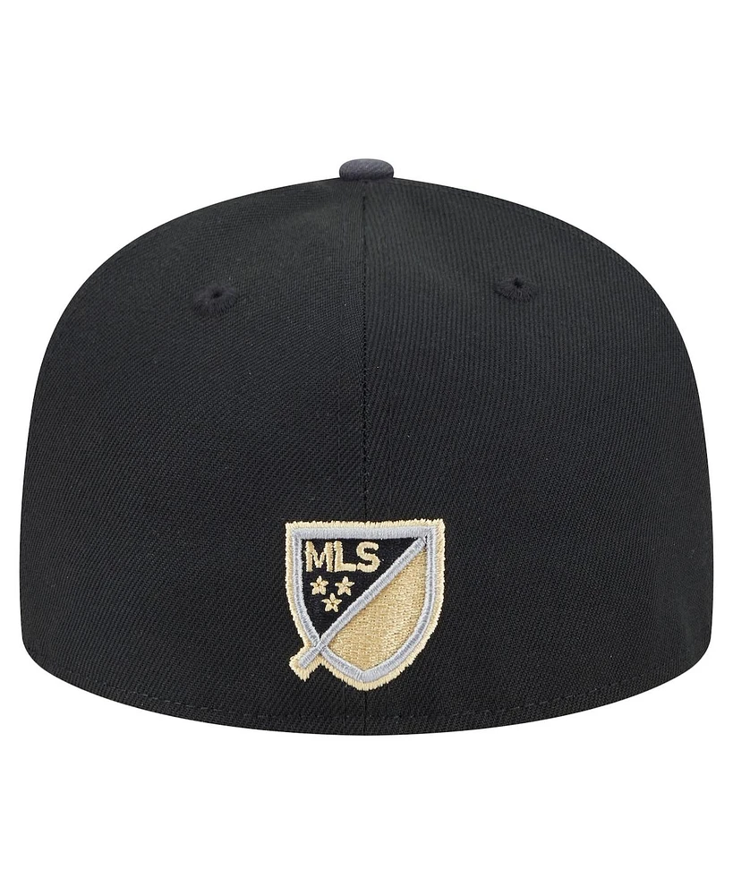 New Era Men's Black Lafc 2025 Kickoff 59FIFTY Fitted Hat