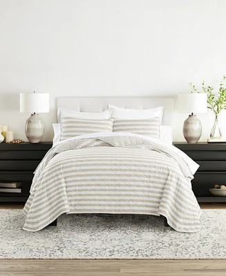 ienjoy Home Classic Stripe Reversible 3-Pc. Quilt Set