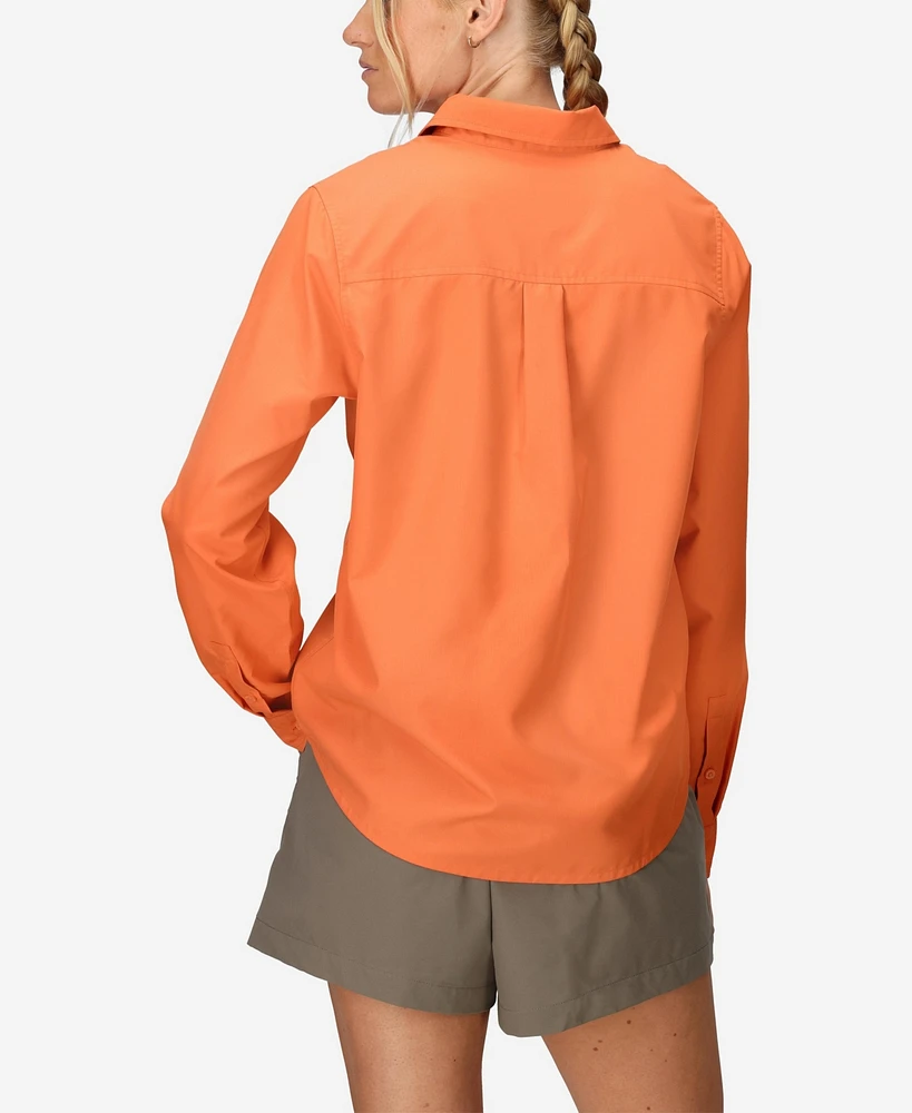 Marmot Women's Air Exchange Upf 40 Ls Classic Collar Shirt