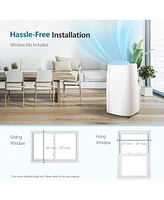 Cowsar 14,000 Btu Portable Ac, 3-in-1 (Cooling/Dehumidifier/Fan), Remote, Quiet, Cools 700 sq.ft