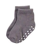 Touched by Nature Baby Boys Organic Kids' Eight-Pair Non Skid Crew Socks