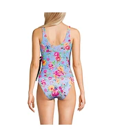Lands' End Women's Dd-Cup Side Tie Tankini Top