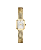 Rosefield Mini Octagon Women's Gold Tone Stainless Bracelet Watch 18.5mm