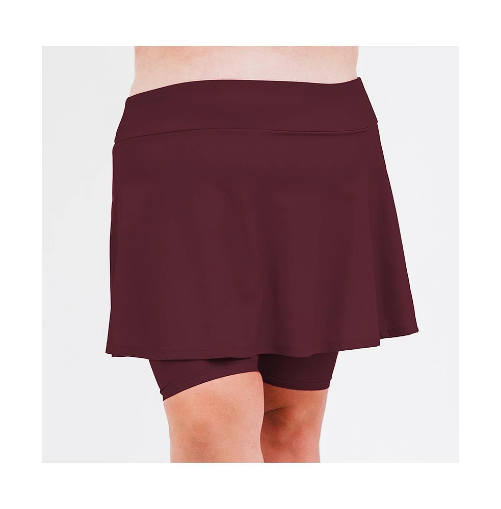 Calypsa Plus Midi Swim Skort