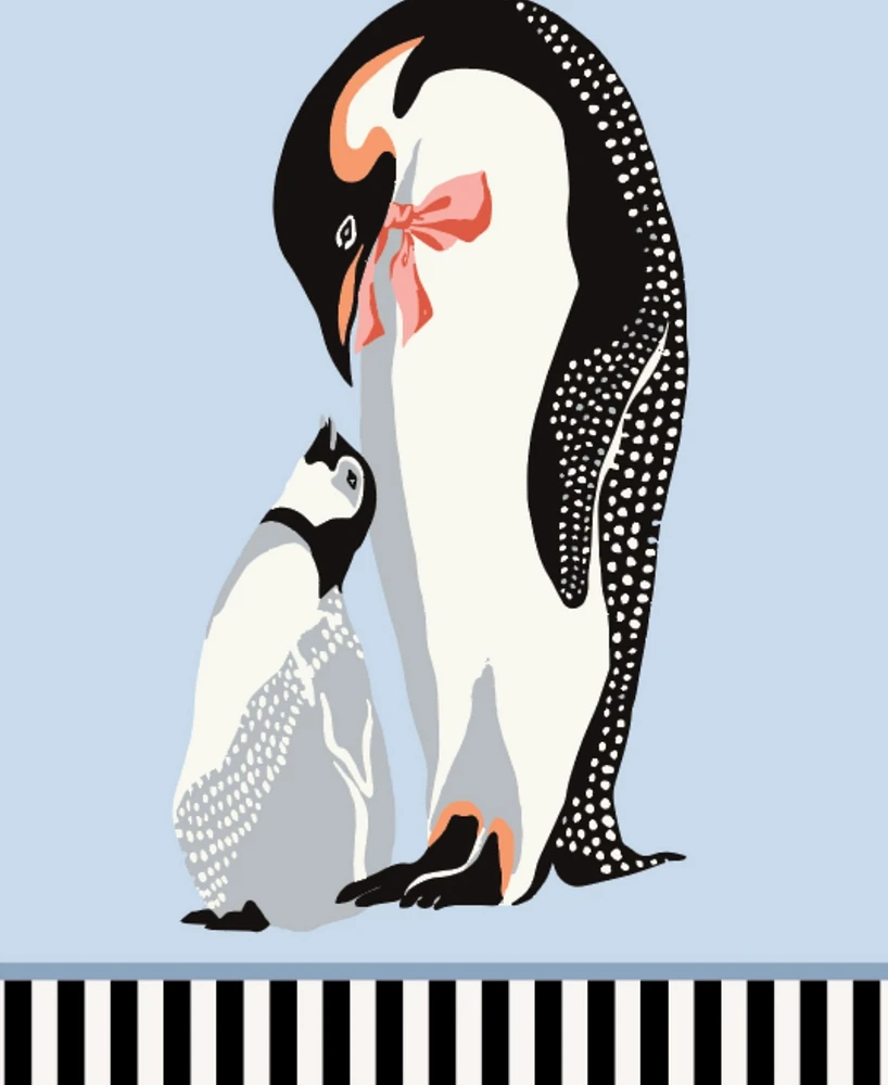 Yvonne Ellen Christmas Penguin Cotton Apron and Kitchen Towel Set
