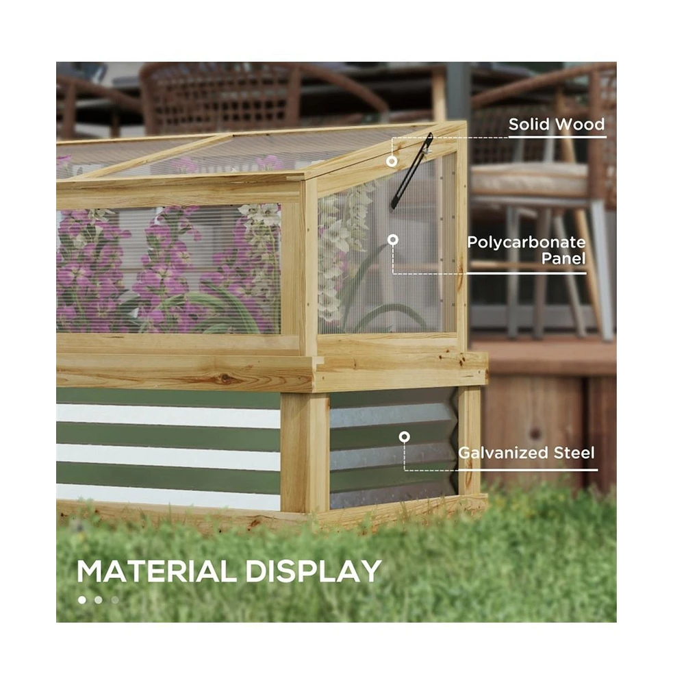 Flower Bed Greenhouse for Optimal Plant Growth Durable and Versatile Garden Shelter