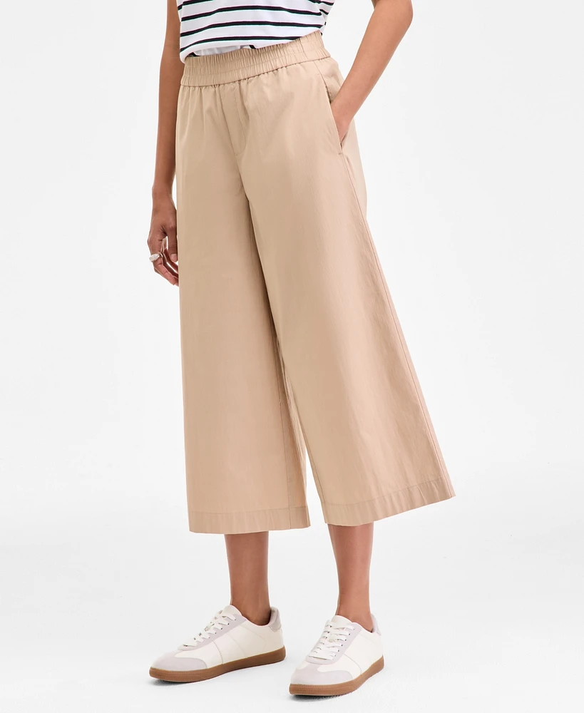 On 34th Women's High-Rise Cropped Wide-Leg Pants, Exclusively at Macy's