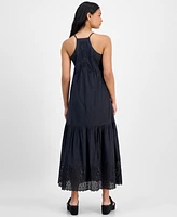 And Now This Women's Cotton Eyelet Racerback Midi Dress, Exclusively at Macy's