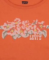 Levi's Big Girls Double Cuff Floral T-Shirt