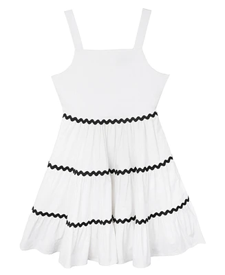 Rare Editions Big Girls Ric-Rac A-Line dress