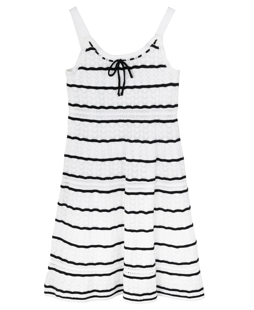 Rare Editions Big Girls A-Line Crochet Dress