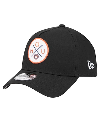 New Era Men's Black Houston Astros 9FORTY A-Frame Adjustable Hat
